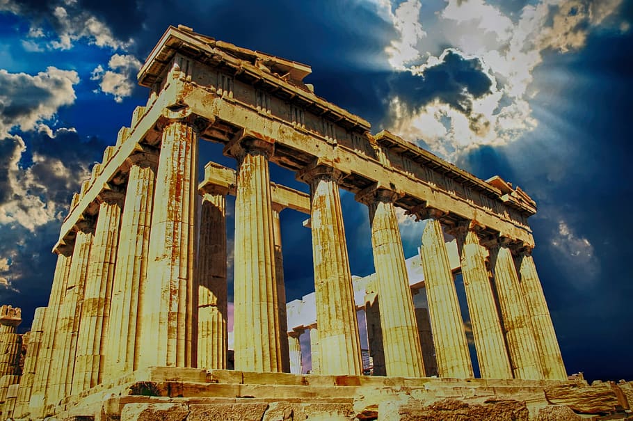Athens, Greece, Ancient, Architecture, acropolis, building, HD wallpaper