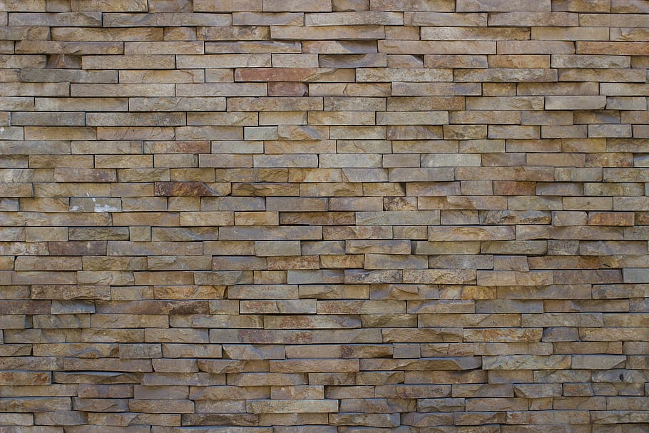 brown brick wall, architecture, building, material, construction, HD wallpaper