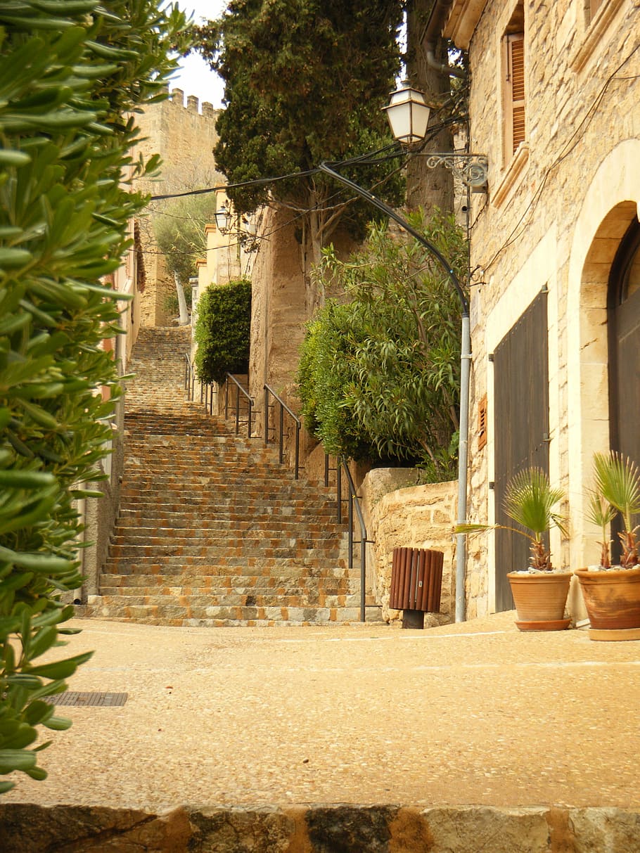 building, architecture, majorca, spain, tour, street, city HD wallpaper