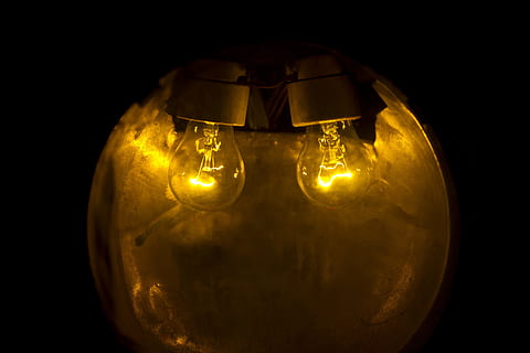 Yellow, Lamp, Macro, Abstract, light, lights, background, beautiful HD wallpaper