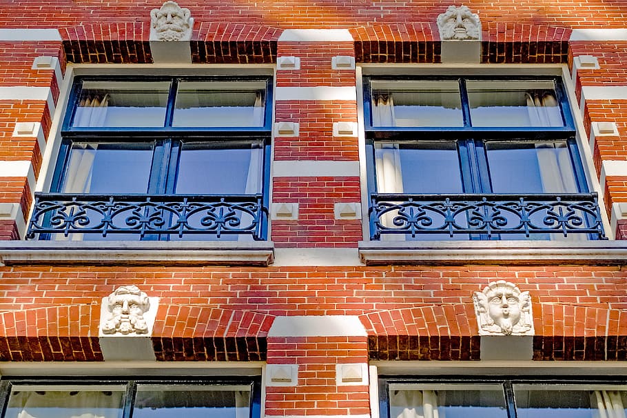 building, house, facade, brick, home, sculpting, exterior, architecture HD wallpaper
