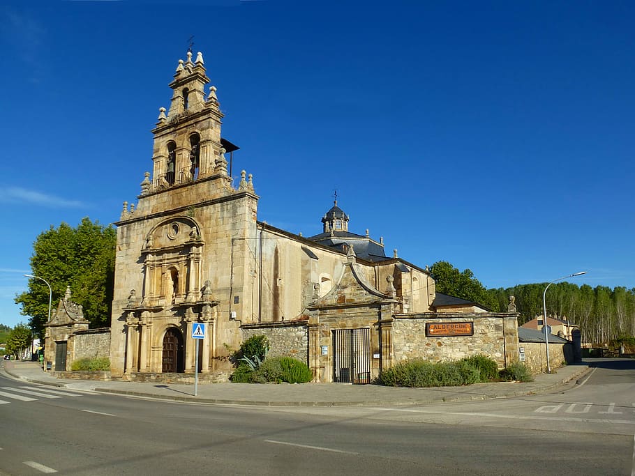 Church, Spain, Architecture, Facade, way of st james, camino santiago HD wallpaper