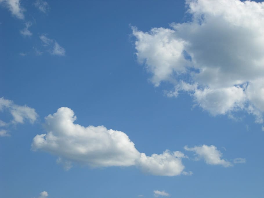 sky, clouds, blue, nature, weather, day, air, outdoors, summer HD wallpaper