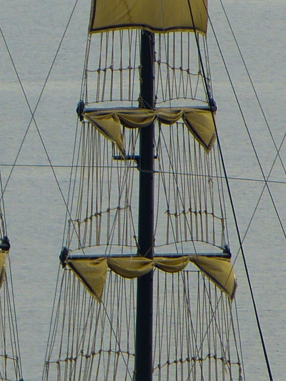 Mast, Dew, Canvas, Sailing Vessel, sailing boat, ship, boot HD wallpaper