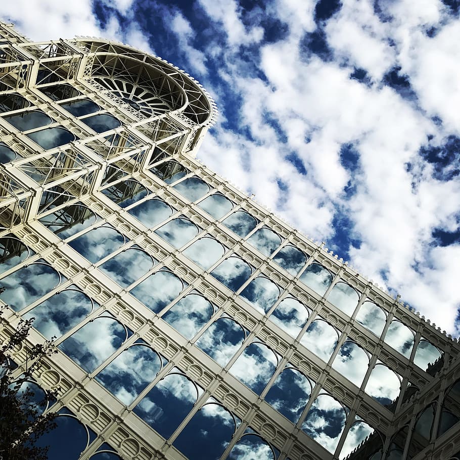building, sky, clouds, architecture, city, business, office HD wallpaper