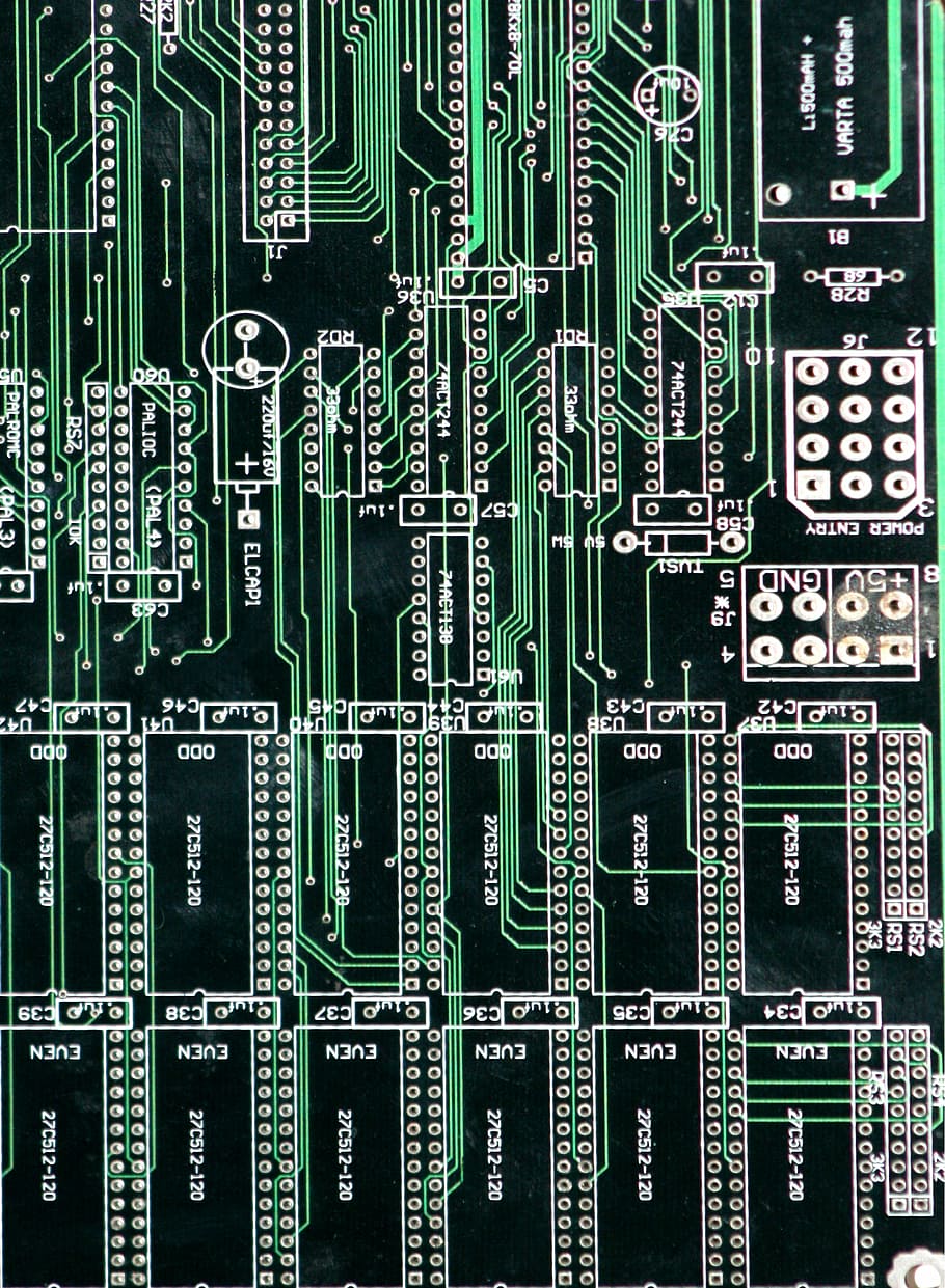 green ]circuit board, printed circuit board, circuits, future HD wallpaper