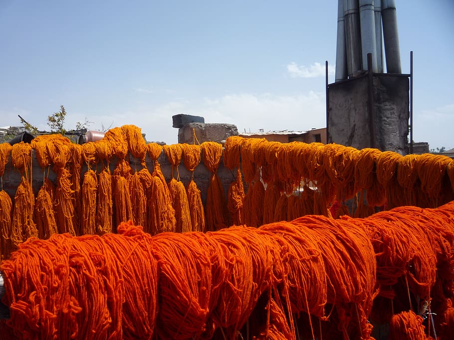 dyeing, morocco, marrakech, sky, day, no people, field, plant HD wallpaper