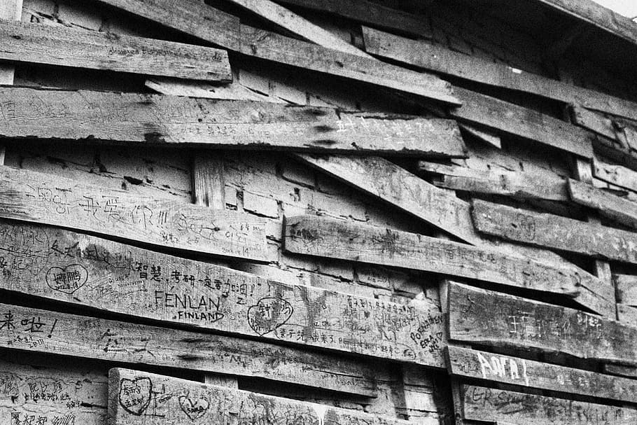 Old Wall, Message, Wood, message wall, wood - Material, pattern HD wallpaper