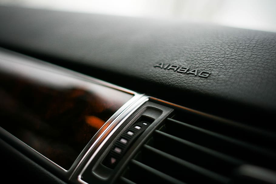 Airbag Mark on a Dashboard, cars, close up, detail, passenger, HD wallpaper