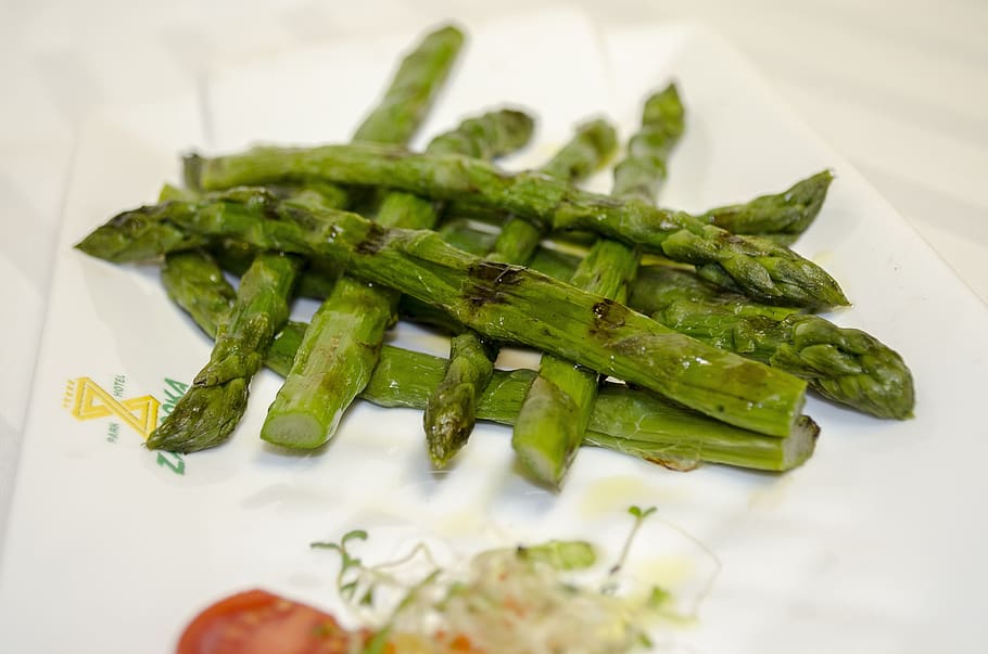 asparagus, jasper, vegetables, food and drink, green color HD wallpaper