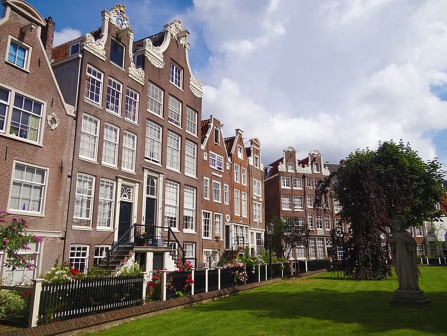 amsterdam, home, brick, square, europe, apparent brick, texture HD wallpaper