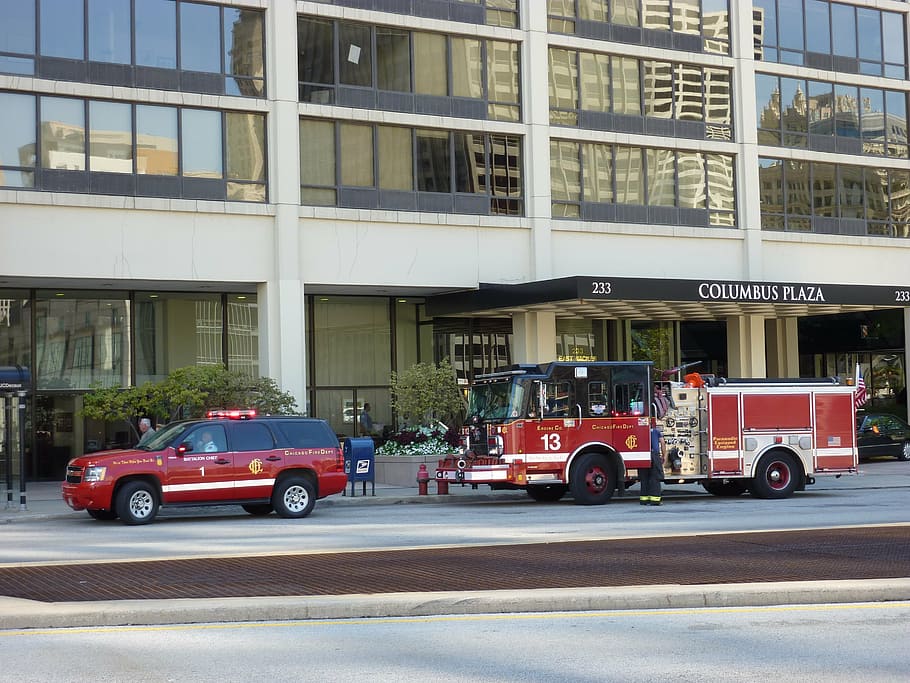 fire, delete, protection, red, rescue, chicago, illinois, autos HD wallpaper