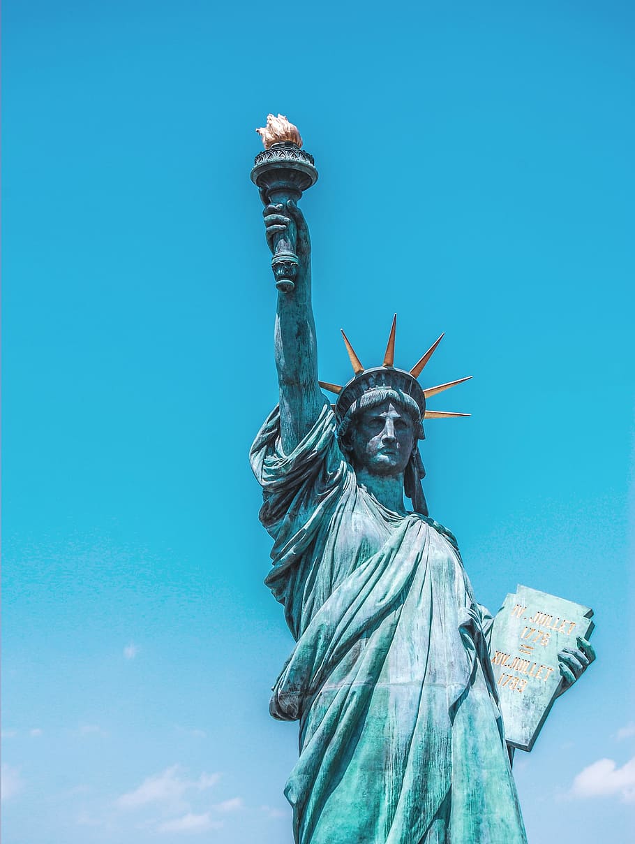 liberty statue, statue of Liberty, famous Place, new York City HD wallpaper
