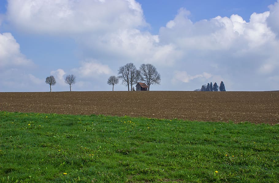 landscape, meadow, clouds, sky, vision, green, panorama, distant view HD wallpaper