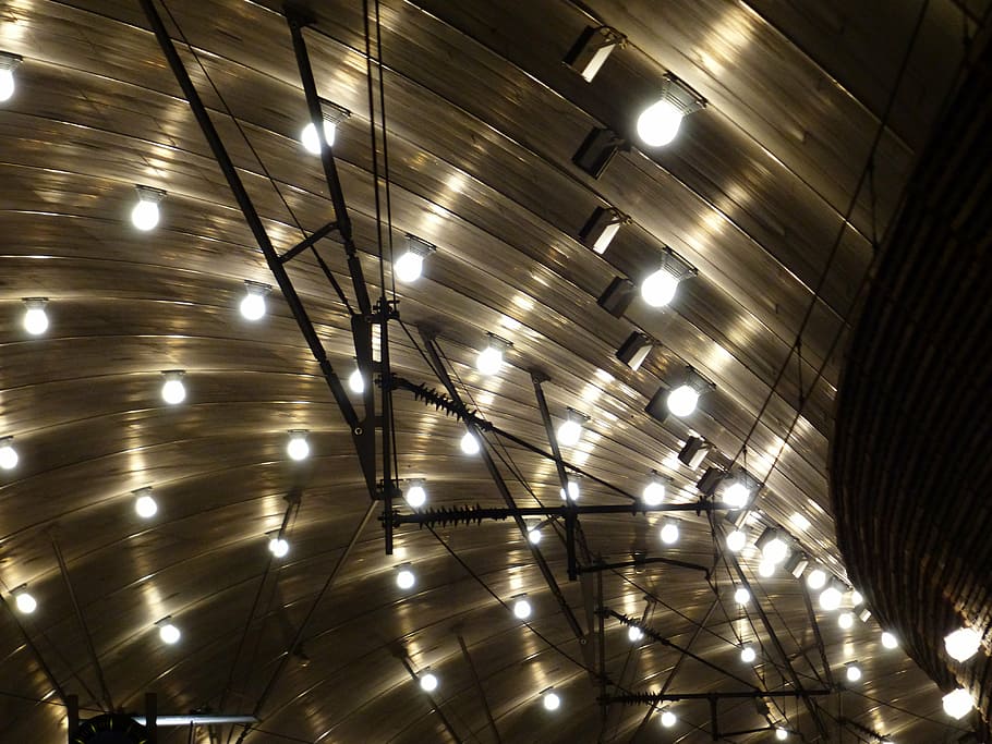 lighting, lights, blanket, hell, seem, light bulbs, illuminated HD wallpaper