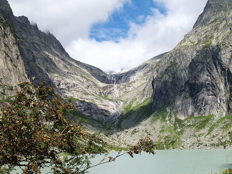 glacial, valley, lake, geological, formation, erosion, mountains, HD wallpaper