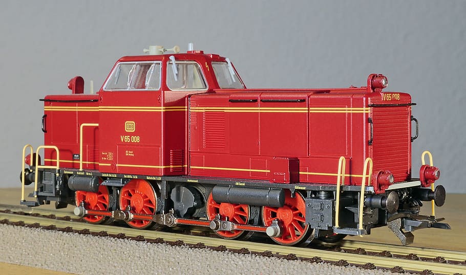diesel locomotive, model, scale h0, switcher, viekuppler, mak, HD wallpaper