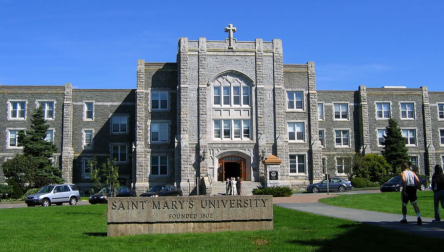 Saint Mary's University, main entrance in Halifax, Nova Scotia, Canada