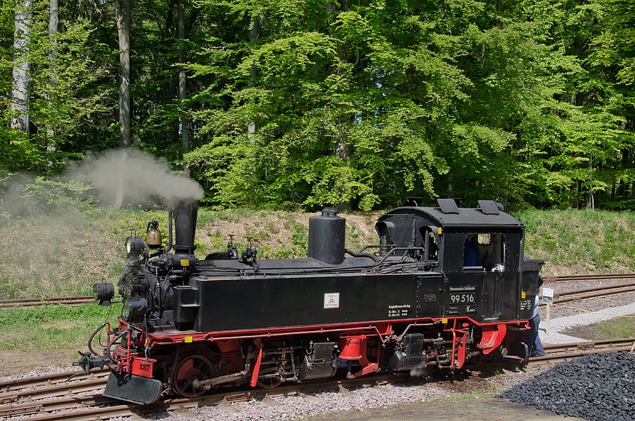 steam locomotive, historically, railway, nostalgic, train, steam railway, HD wallpaper
