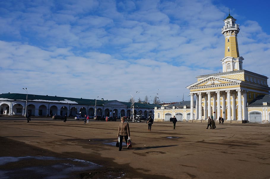 kostroma, area, sky, architecture, famous Place, built structure HD wallpaper