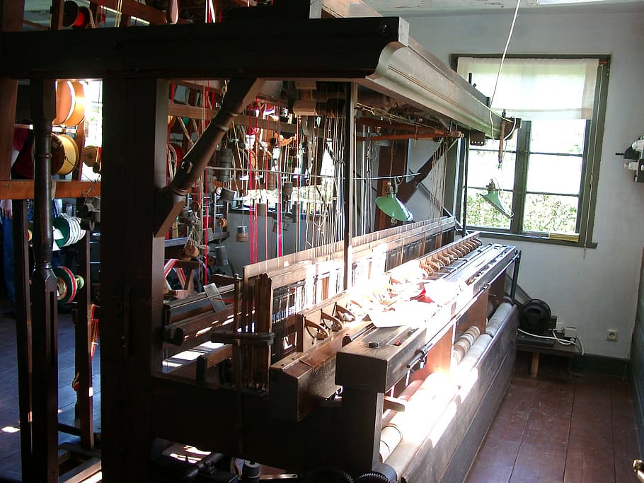 loom, weave, substances produce, craft, thread, weaving, antique, HD wallpaper