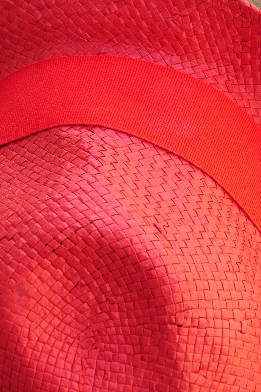 hat, red, straw, campaign, feast, pattern, indoors, textured HD wallpaper