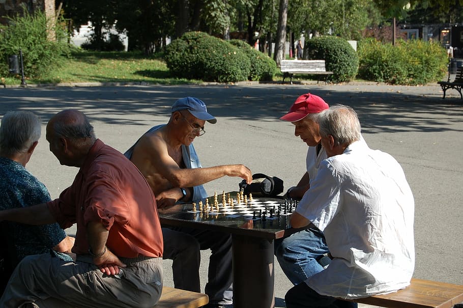 elderly, chess, belgrade, men, real people, senior adult, leisure activity HD wallpaper