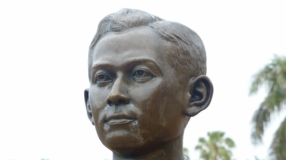 statue, man, human, face, portrait, figure, ananda mahidol HD wallpaper