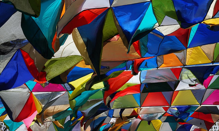 colors, material, wind, multi colored, no people, full frame HD wallpaper