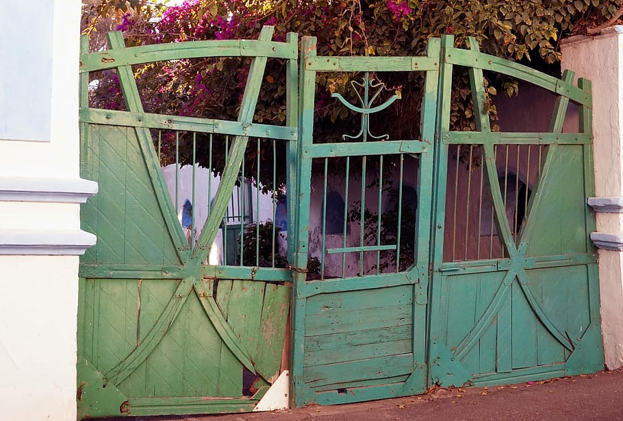 Goal, Ailing, Old Gate, Input, multi colored, window, open HD wallpaper