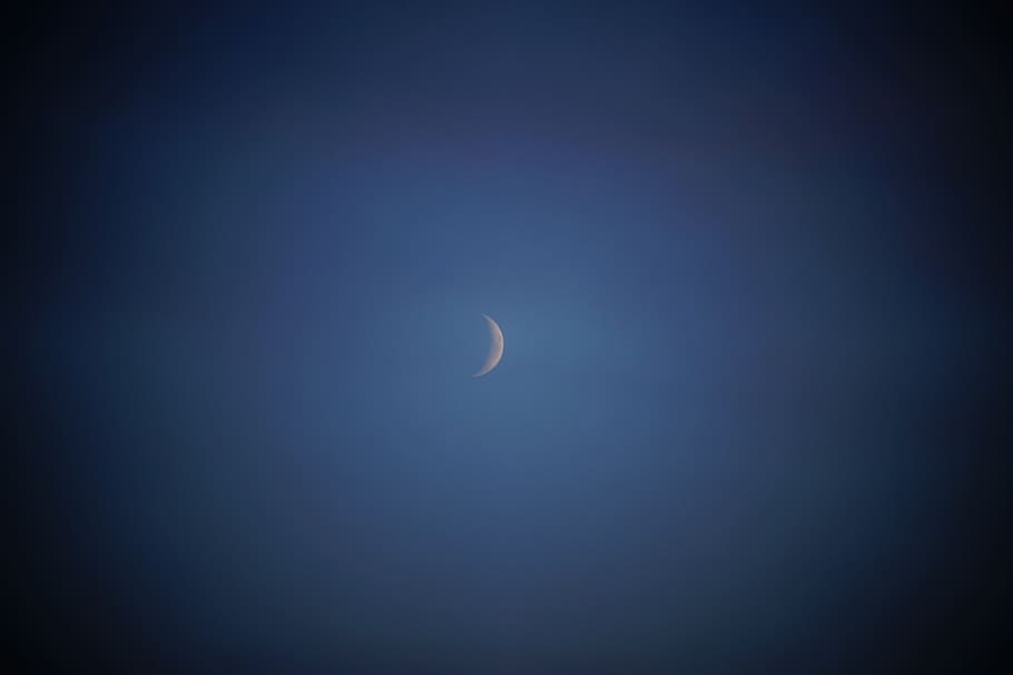 moon, evening, sky, night, space, astronomy, beauty in nature HD wallpaper
