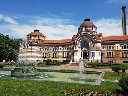 sofia, building, city, architecture, waterfountain, sofia bulgaria city HD wallpaper