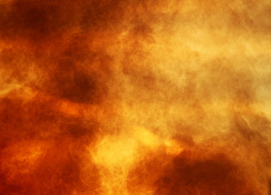 smoke, fire, evening sky, sunset, campfire, lighting, backgrounds HD wallpaper