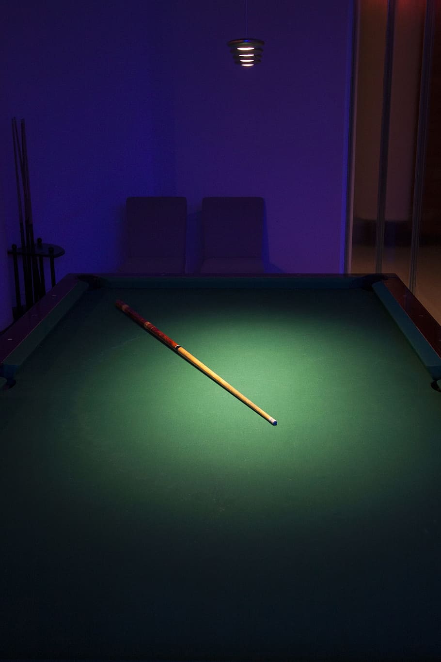 Billiards, Game, Table, green, broadcloth, entertainment, cue, HD wallpaper