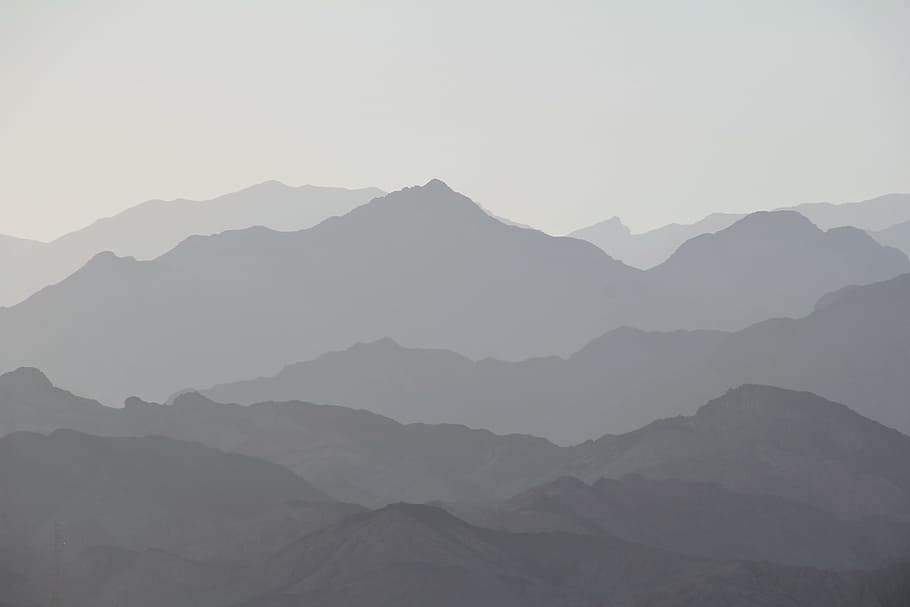 landscape photo of mountain, mountains, mountainous, layer, wallpaper, HD wallpaper