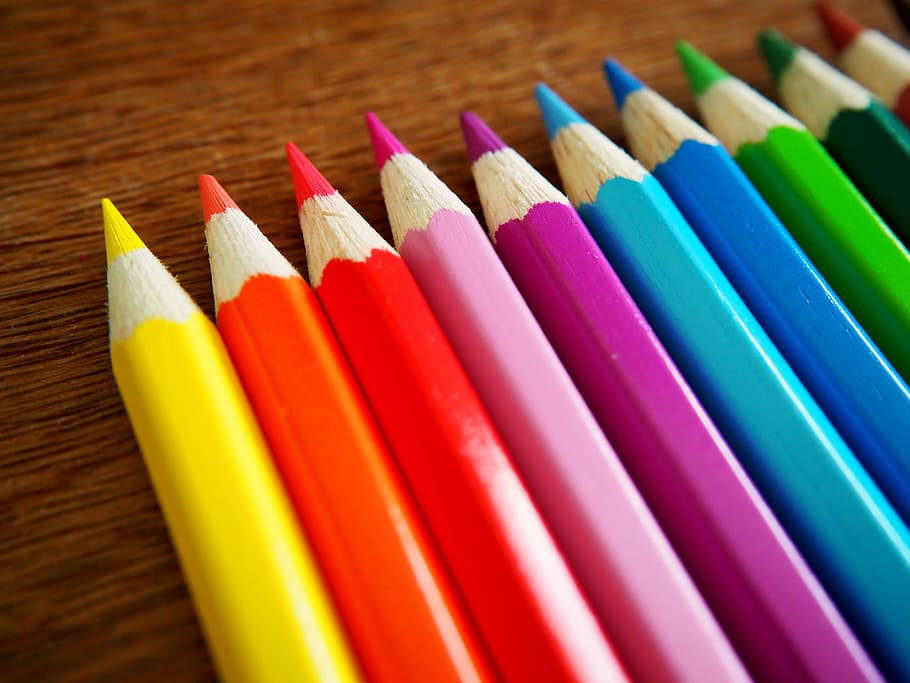 HD wallpaper: color pencils, colored pencils, pens, colorful, draw, colour  pencils | Wallpaper Flare