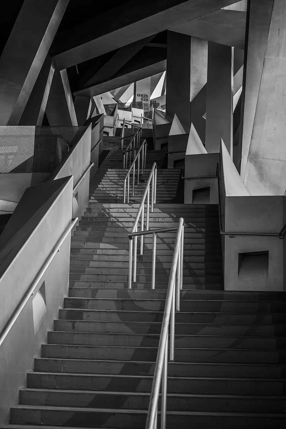 stairs, stadium, structure, beijing, staircase, architecture HD wallpaper