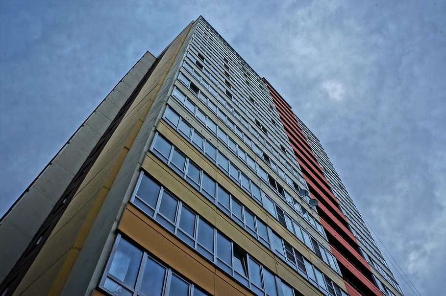 House, Window, Megalopolis, City, building, glass, wall, sky HD wallpaper