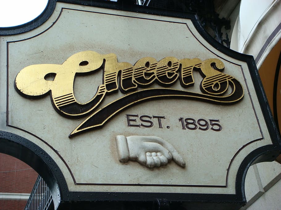 cheers, tavern, pub, beer, icon, communication, text, western script HD wallpaper