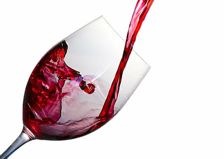 wine glass filled with wine, splash, red, alcohol, drink, liquid HD wallpaper