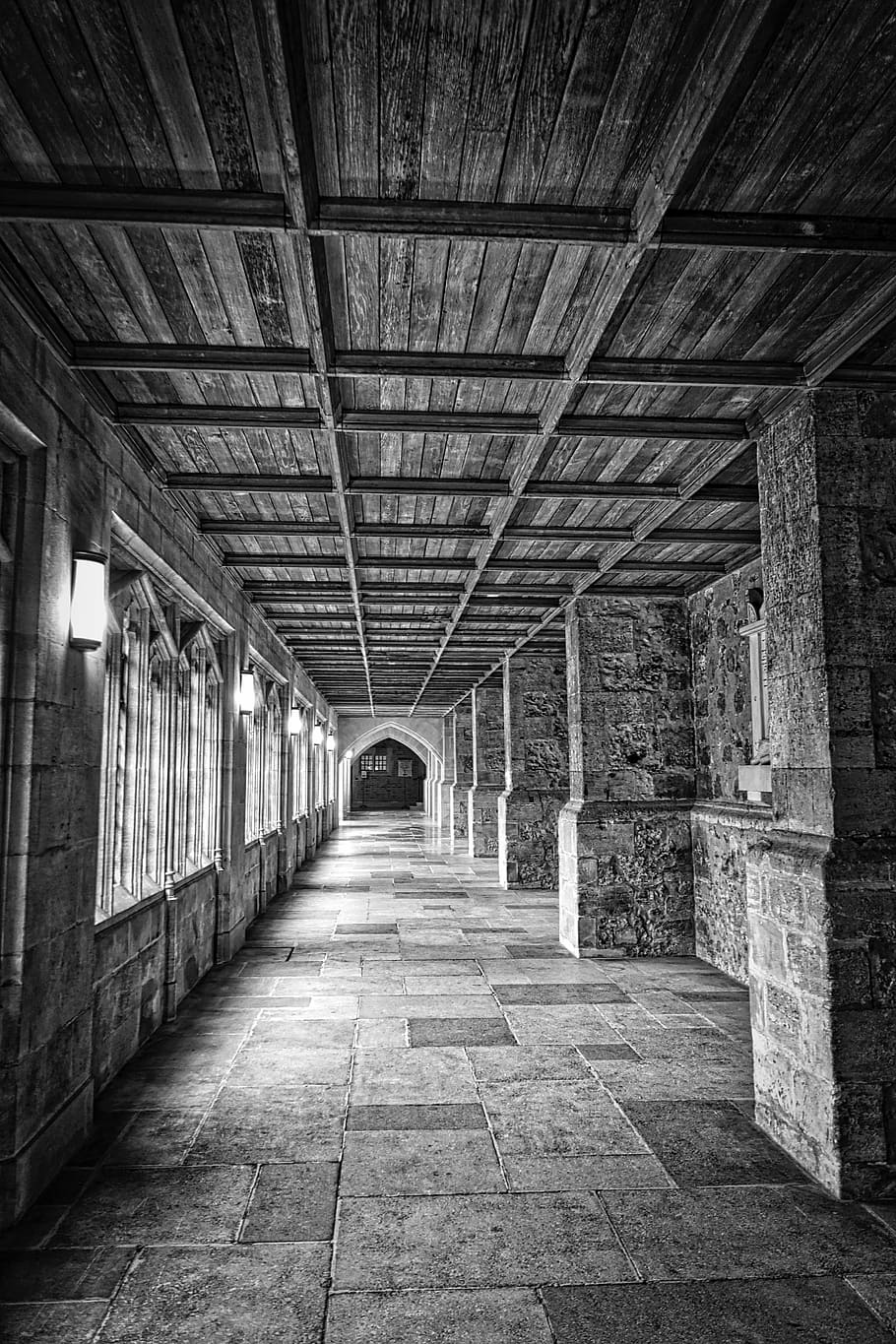 perspective, corridor, ceiling, interior, architecture, hallway HD wallpaper