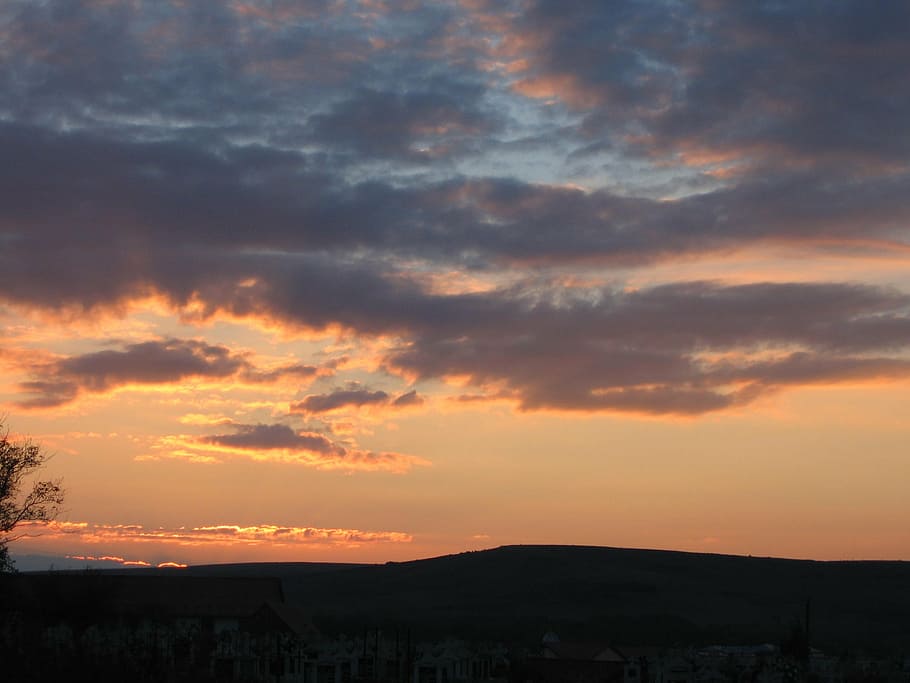 cluj, county, region, sky, sunset, cloud - sky, scenics - nature HD wallpaper