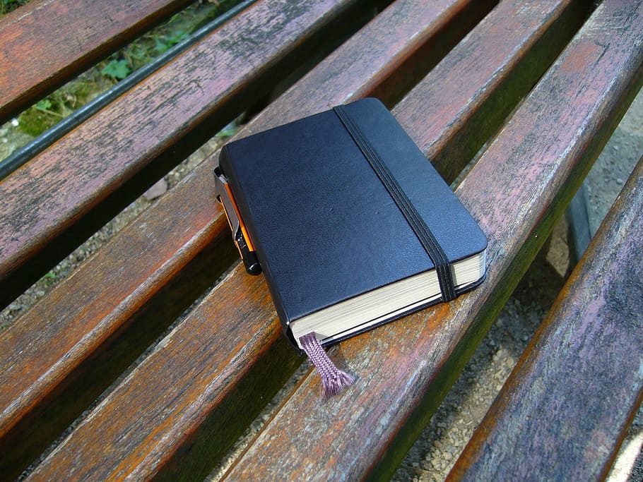 Notebook, Staff, Memory, wood - material, no people, close-up HD wallpaper