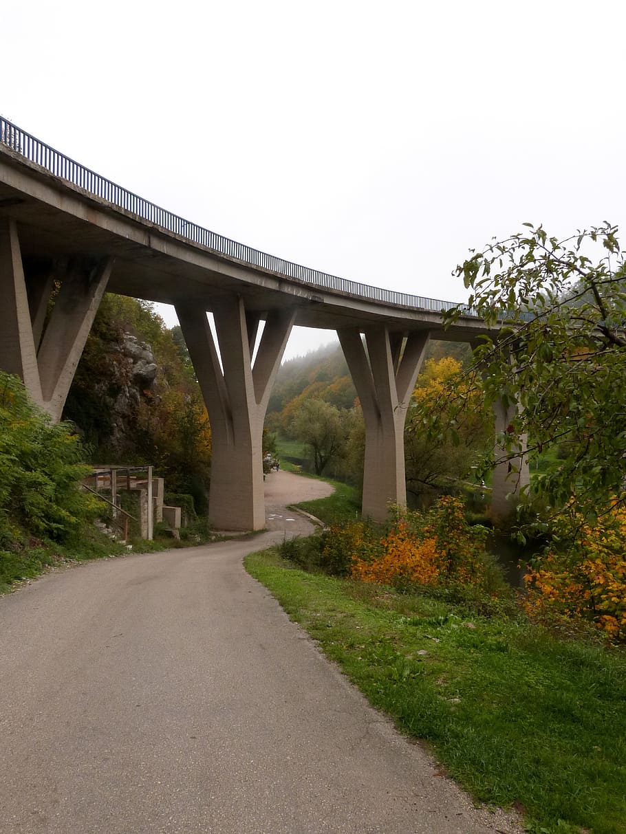 bridge, road, outside, nature, travel, transportation, traffic HD wallpaper