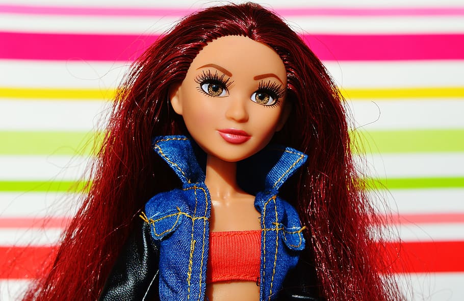 Doll, Pretty, Face, Eyes, Beauty, Hair, girl, play, children toys HD wallpaper