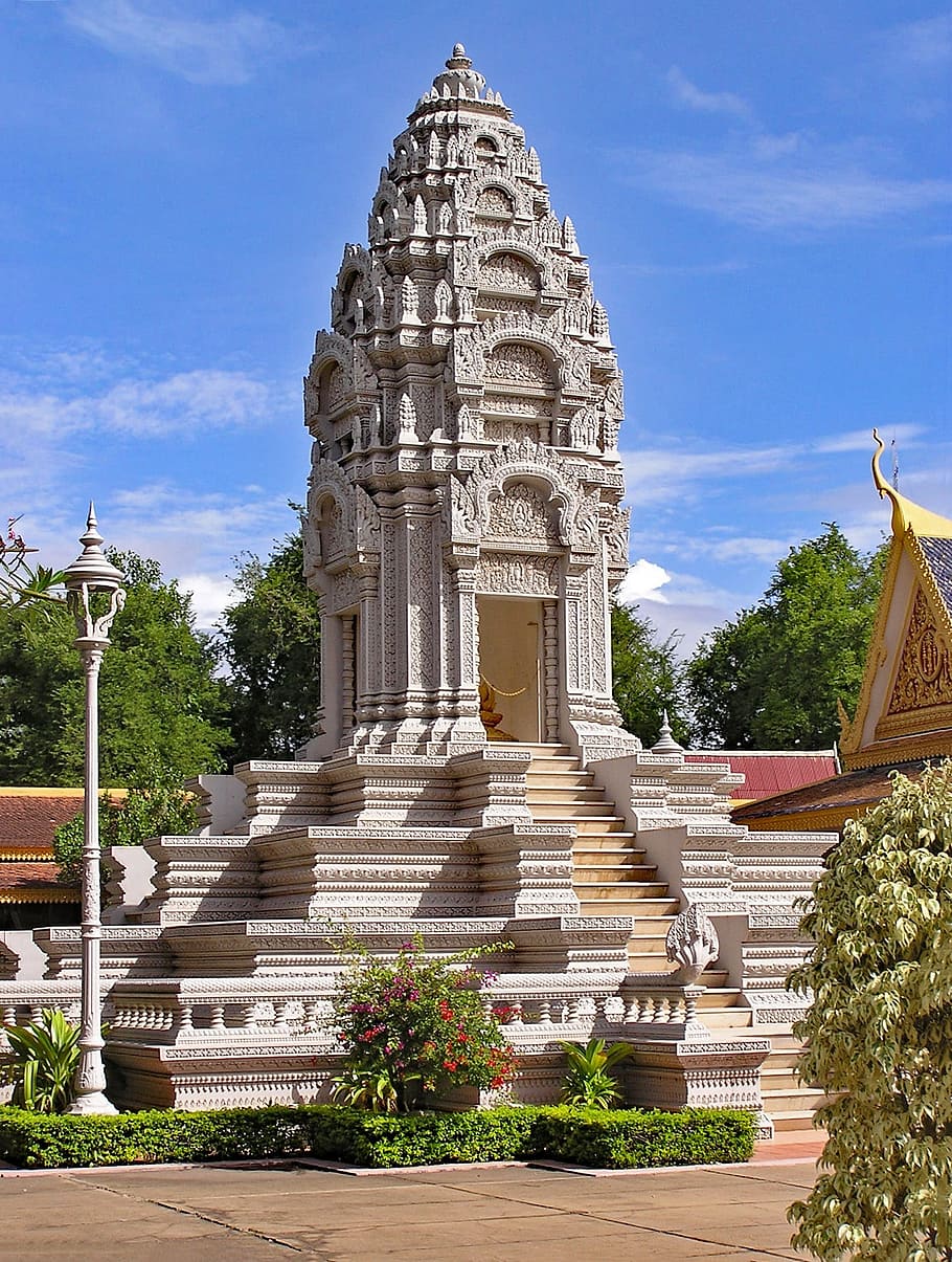 royal palace, silver pagoda, phnom penh cambodia, asia, südöstasien, HD wallpaper