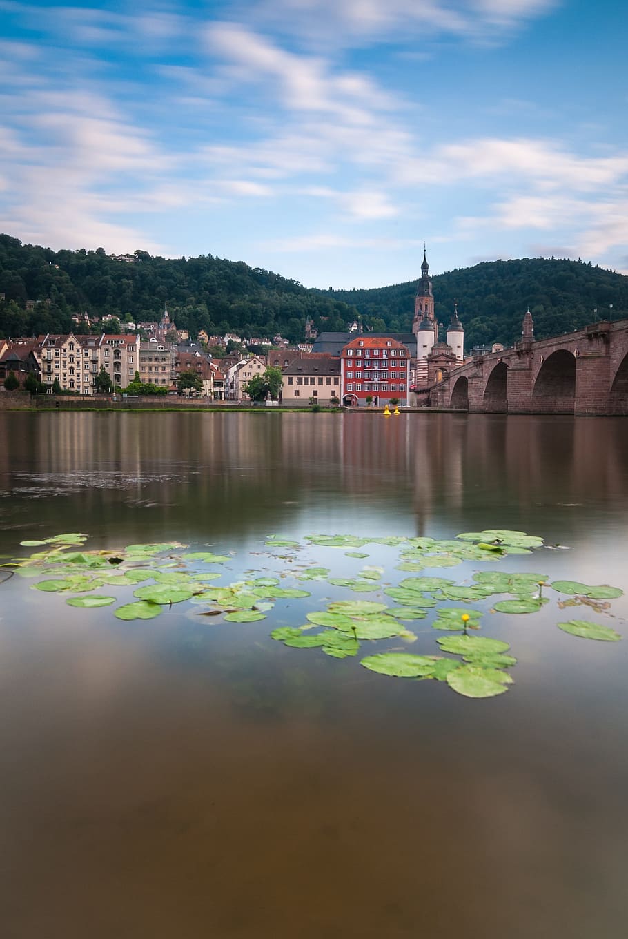 Heidelberg, Bridge, Old Town, Neckar, river, architecture, famous Place, HD wallpaper