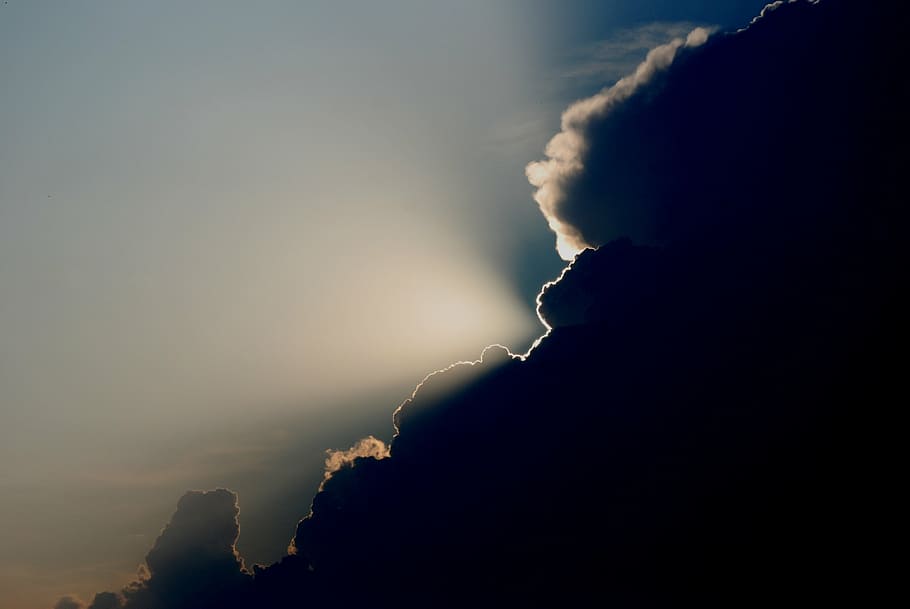 cloud, clouds, sky, silhouette, cloud - sky, beauty in nature HD wallpaper