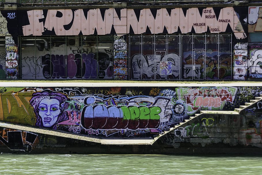 graffity, wall, graffiti, colorful, text, vandalism, sprayer HD wallpaper