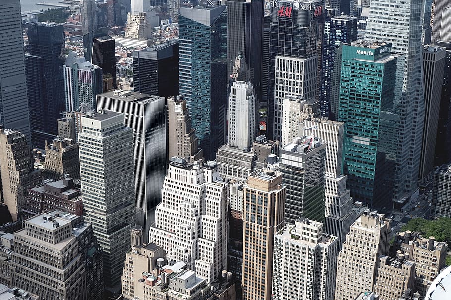 architecture, buildings, infrastructure, blue, sky, cloud, tower HD wallpaper